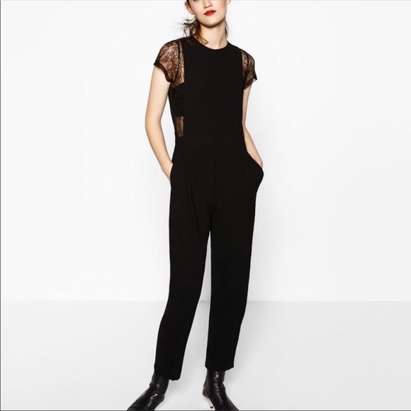 black pants romper with pockets